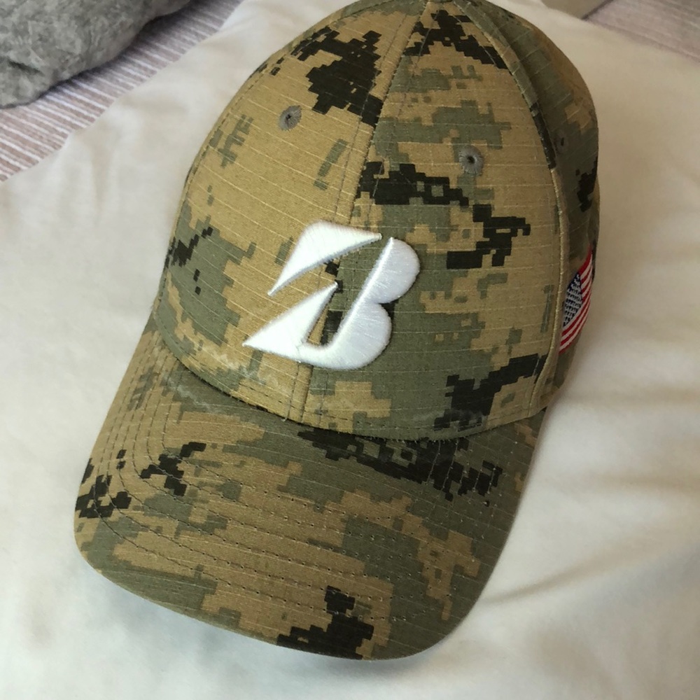 Bridgestone golf digital camo SnapBack hat